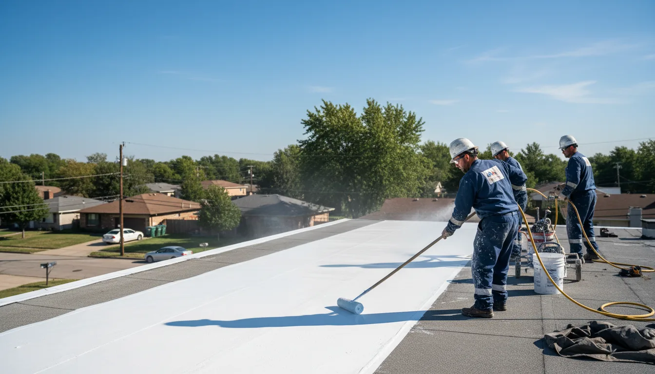Commercial roof coating in Grubville, MO near me